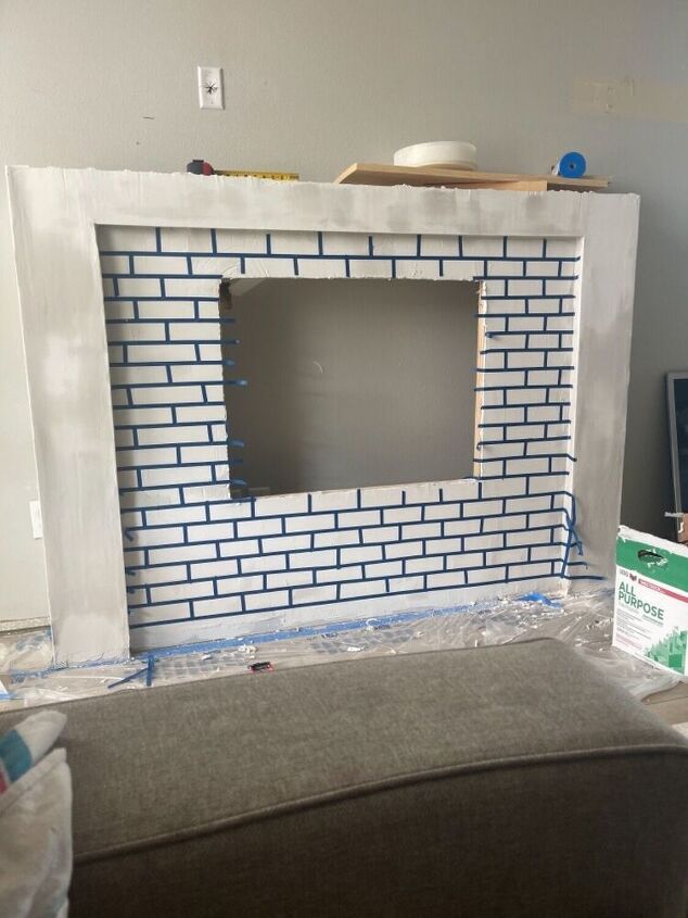 easiest faux brick ever