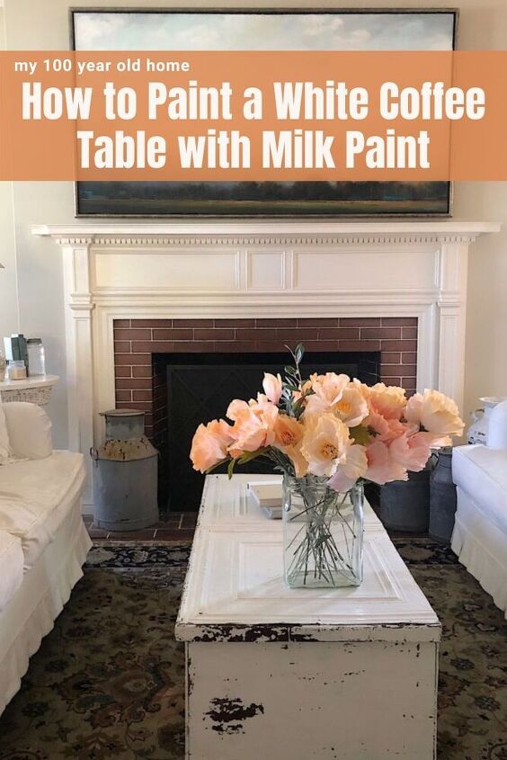 how to paint a coffee table with milk paint