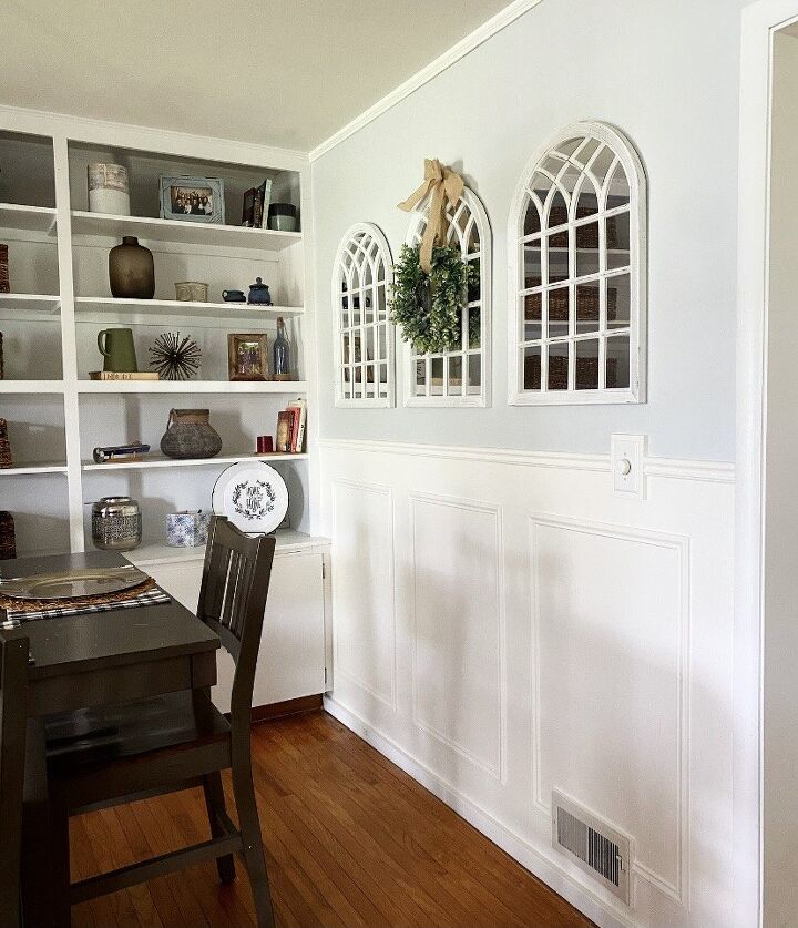 chair rail and box molding accent wall