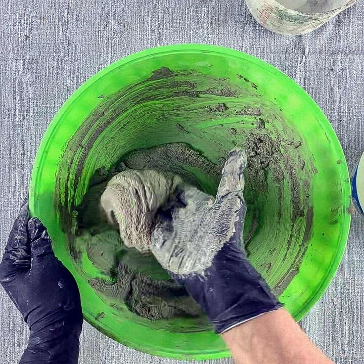 textured cement balloon bowl planter