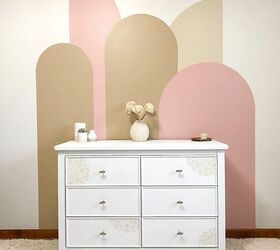 s 15 gorgeous diys for 30 and under that ll beautify your home, This modern arches colorblock wall