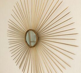s 15 gorgeous diys for 30 and under that ll beautify your home, A metallic sunburst mirror