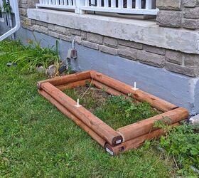diy raised flower beds, Stacked and attached