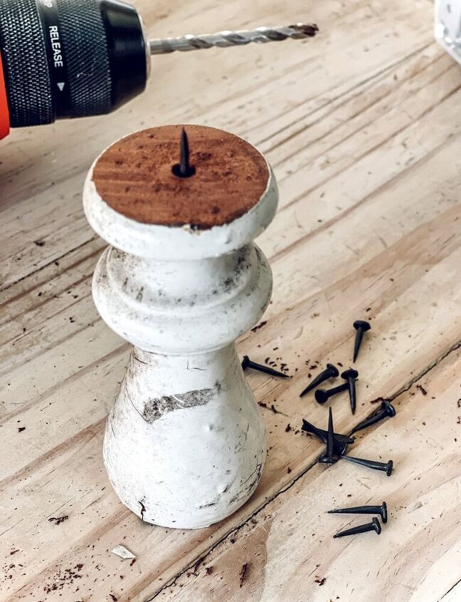 architectural salvaged candlestick holders