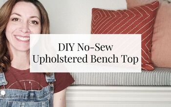 Fabuloso DIY No Sew Upholstered Bench Top