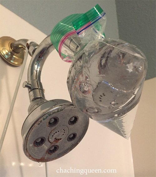 s 10 life changing cleaning tricks that really do work, Clean your showerhead with vinegar