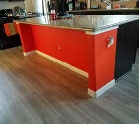 s 15 creative ways to fill your home with color, Brighten your kitchen with a red island