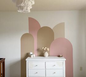 s 15 creative ways to fill your home with color, Make a modern arches colorblock wall