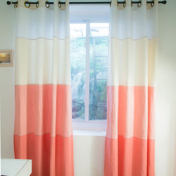 15 formas creativas de llenar tu casa de color, C mo hacer cortinas ombr DIY y usar toda tu bonita tela vaquera