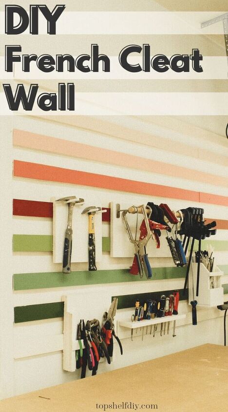 s 15 creative ways to fill your home with color, Put up a fun ombre French cleat wall