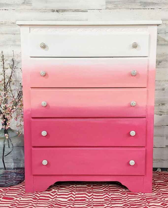 s 15 creative ways to fill your home with color, Give your dresser an ombre makeover