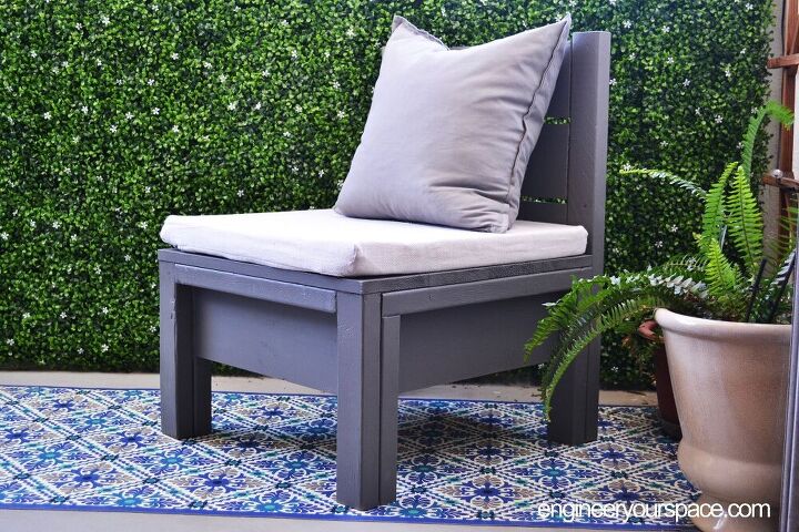 20 ideas de muebles de exterior econmicos, Silla de exterior sencilla para un balc n o patio peque o