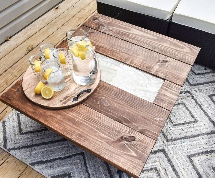 s 20 budget friendly outdoor furniture ideas, This gorgeous epoxy patio table
