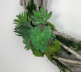 s 18 genius ways to brighten up your decor with fake plants, Woodland Forest Succulent Wreath
