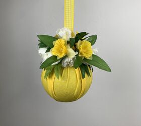 s 18 genius ways to brighten up your decor with fake plants, Spring Flower Hanging Ball