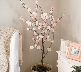 s 18 genius ways to brighten up your decor with fake plants, Faux Cherry Blossom Tree