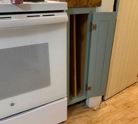 Here's a brilliant way to use your narrowest kitchen cabinet (& solve a common problem!)