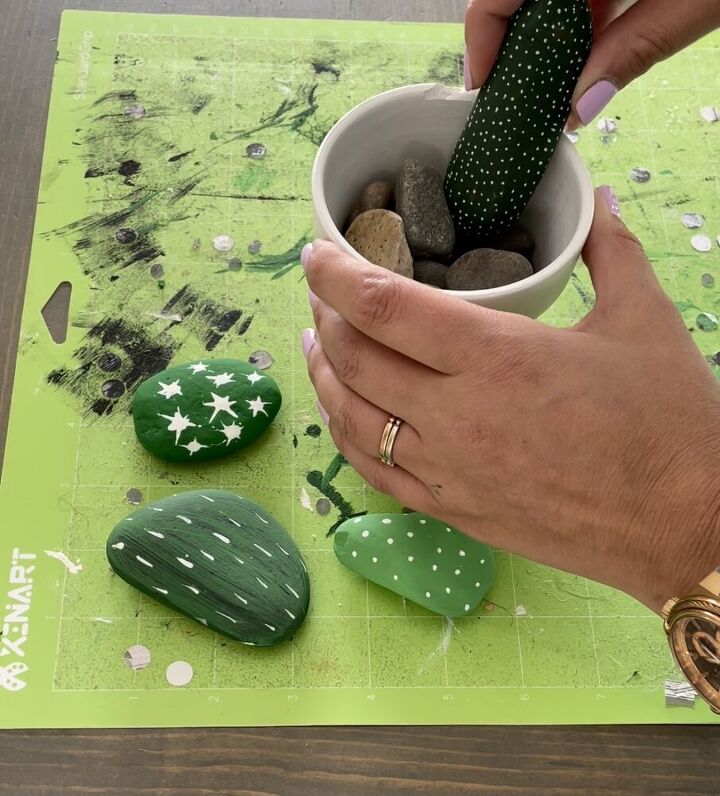 macetas de cactus de bricolaje
