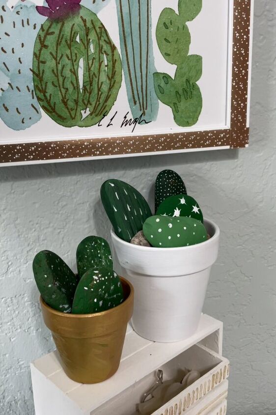 macetas de cactus de bricolaje