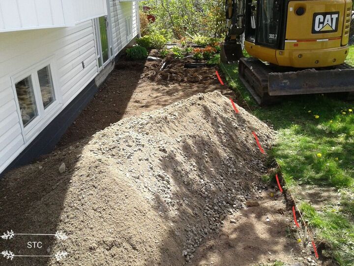 how we updated our walkway and shrub bed, Prepping for New Design