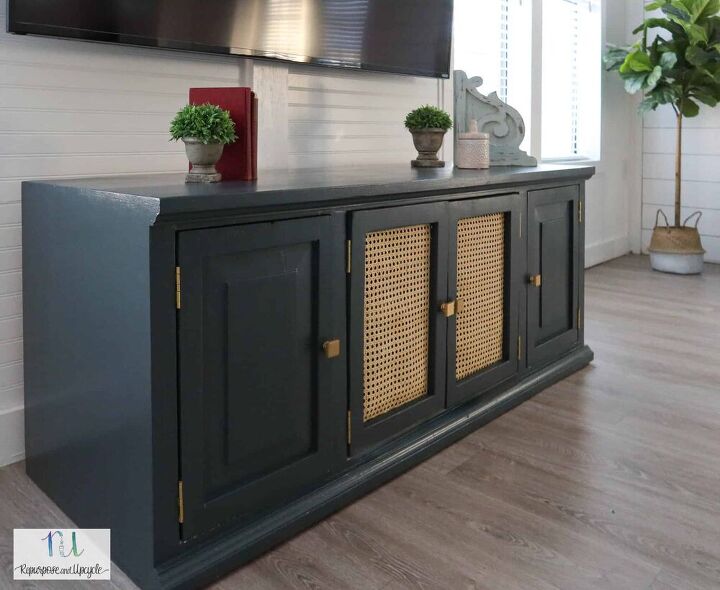 s 11 stunning ideas that ll bring out the cane lover in you, An eclectic TV stand