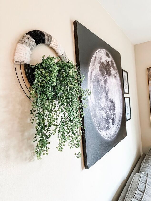 s 18 green decor ideas for people with a black thumb, This Boho faux wall planter