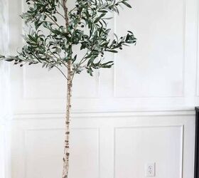 s 18 green decor ideas for people with a black thumb, A high end faux olive tree