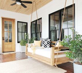 s 16 ideas that ll help you soak in the last weeks of summer, A comfy porch swing bed