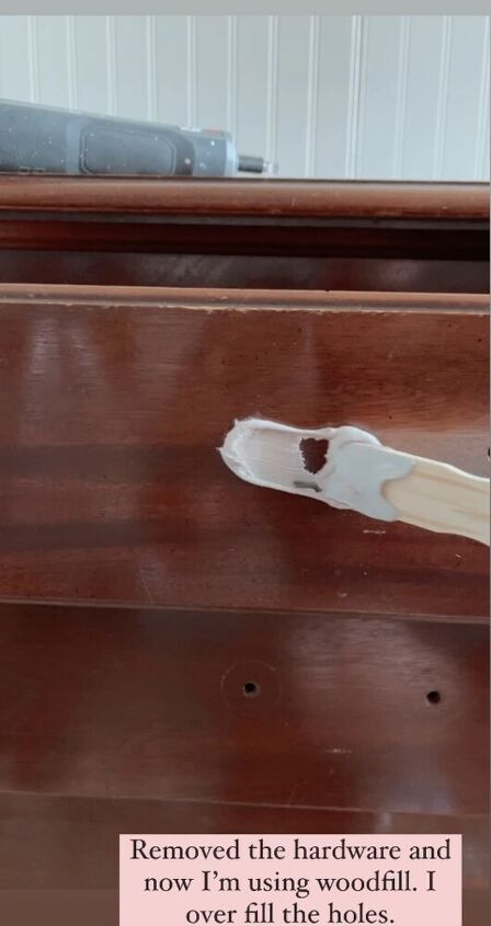 modern navy blue nightstands makeover