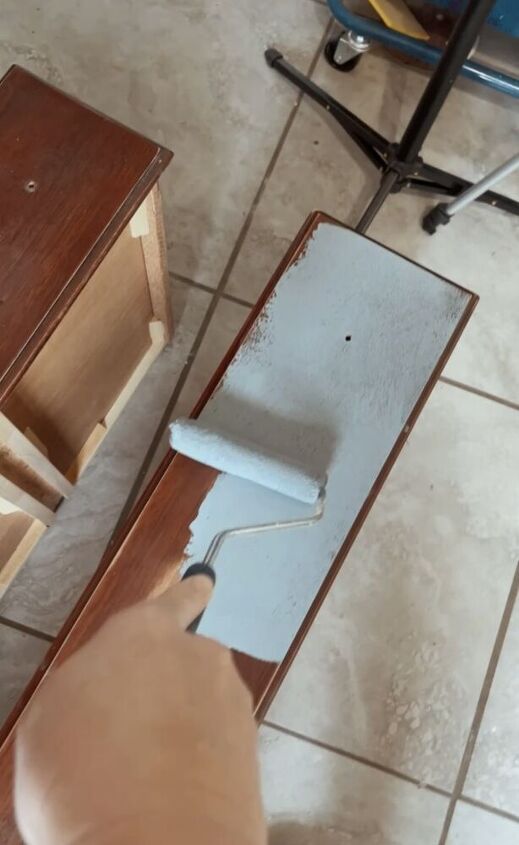 modern navy blue nightstands makeover