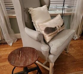 how to paint a fabric chair with chalk paint