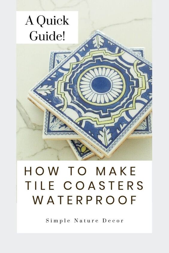 how to make tile coasters waterproof