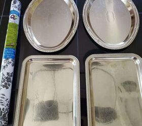 Who else is going to rush out and grab thrifted silver trays to copy this one?