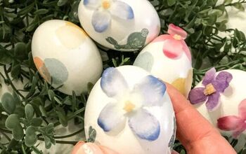 Huevos de Pascua florales DIY