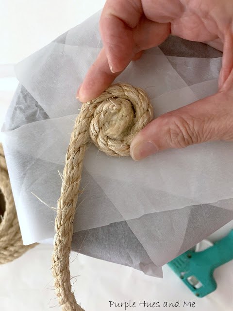 diy coiled rope motif basket