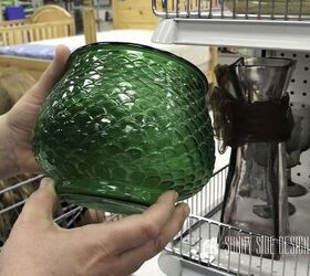 Do this to any glass vase to make it look like an expensive decor piece
