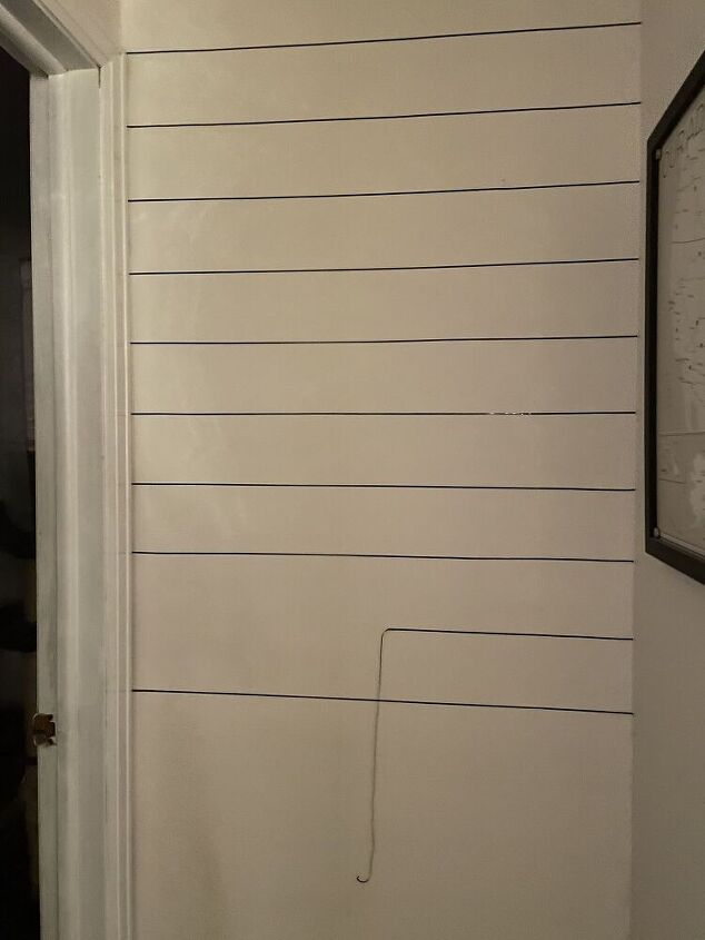 faux shiplap review and how to washi tape
