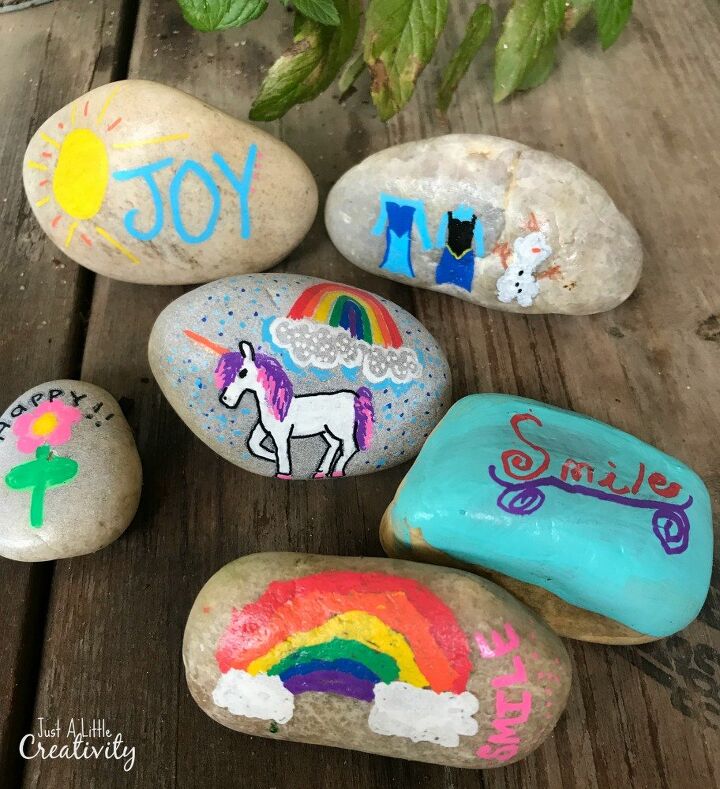 s 17 fun family projects to enjoy before summer ends, Some cute painted rocks