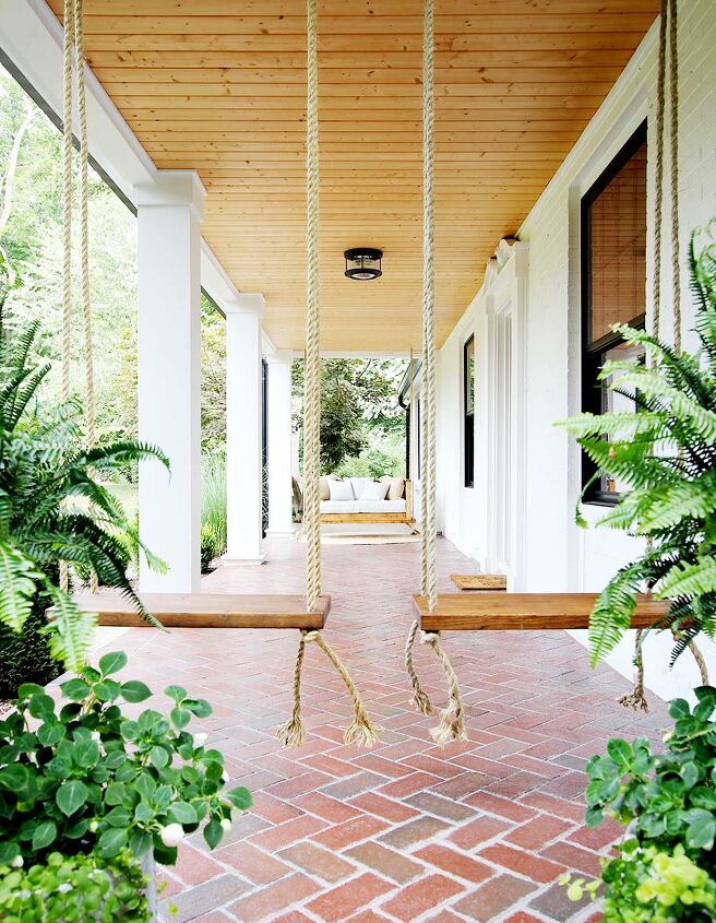 s 17 fun family projects to enjoy before summer ends, These single seat porch swings