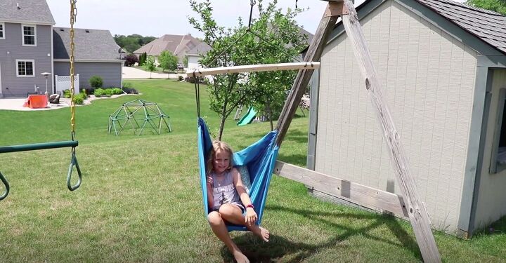 17 divertidos proyectos familiares para disfrutar antes de que termine el verano, Crea una silla colgante para pasar horas de diversi n en familia