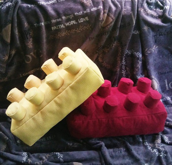 s 17 fun family projects to enjoy before summer ends, These LEGO brick pillows