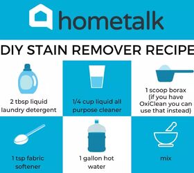 how to clean a carpet get rid of stains smells more, DIY stain remover recipe