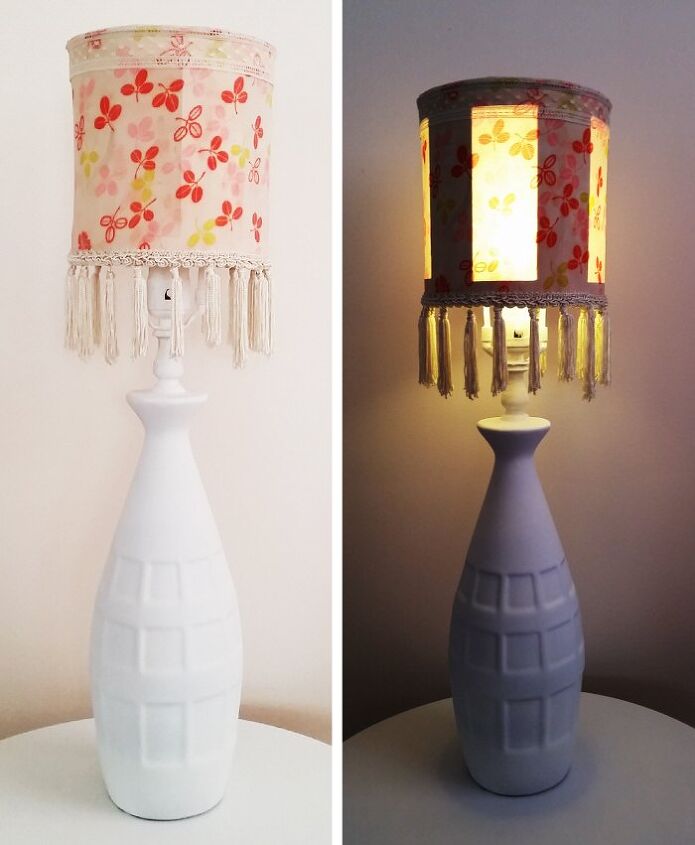the upcycled coffee can lampshade