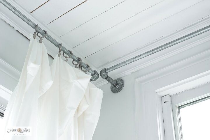 make affordable no sew light and airy sheet curtains in minutes, Curtain rods