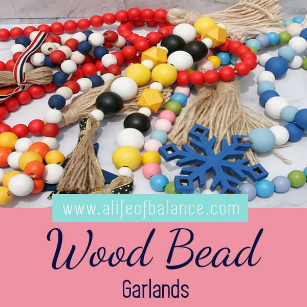 how to make your own wood bead garland