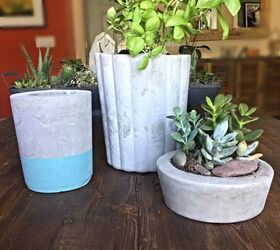 s 18 dollar tree hacks too cute not to try, Mold a high end planter in a trash can