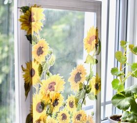 20 bricolajes floridos que animarn tu casa en invierno, Crear Arte Girasol Soleado