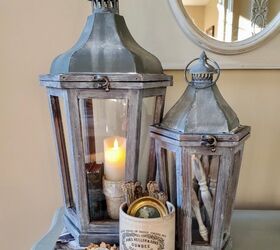how to add filler decor to lanterns seasonally