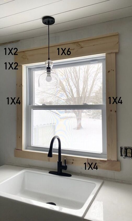 diy farmhouse window trim