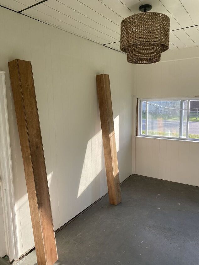 diy faux ceiling beams